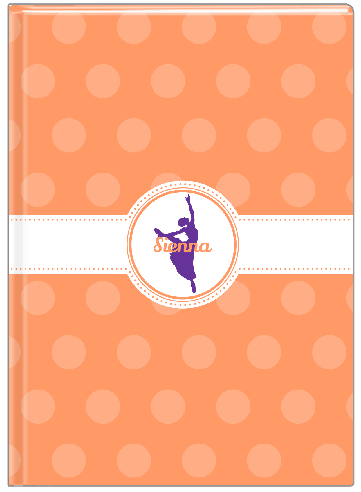 Personalized Ballerina Journal IX - Silhouette VII - Front View
