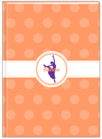 Thumbnail for Personalized Ballerina Journal IX - Silhouette VII - Front View