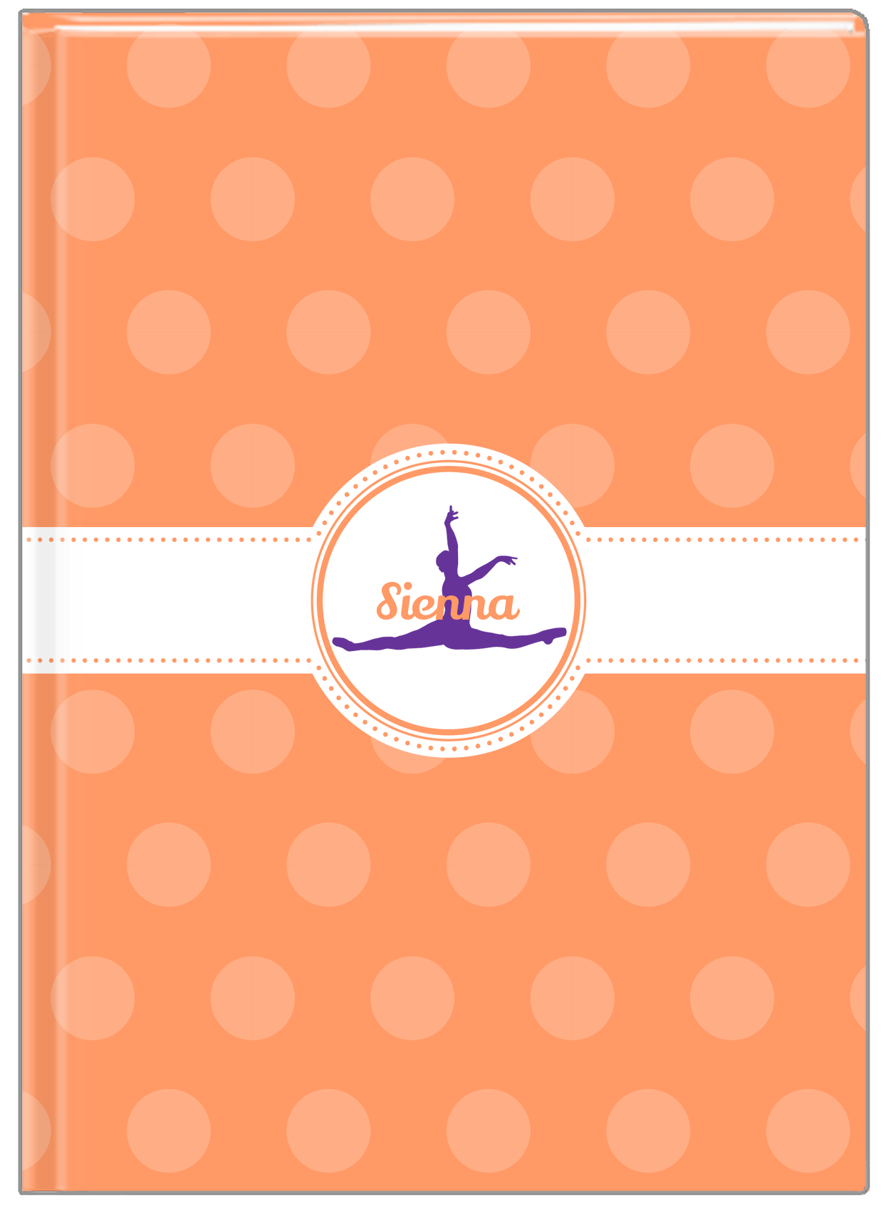 Personalized Ballerina Journal IX - Silhouette XI - Front View