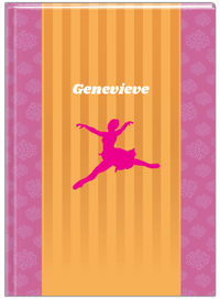 Thumbnail for Personalized Ballerina Journal X - Silhouette IV - Front View
