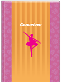 Thumbnail for Personalized Ballerina Journal X - Silhouette VIII - Front View