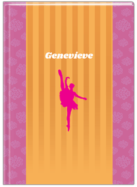 Thumbnail for Personalized Ballerina Journal X - Silhouette IX - Front View