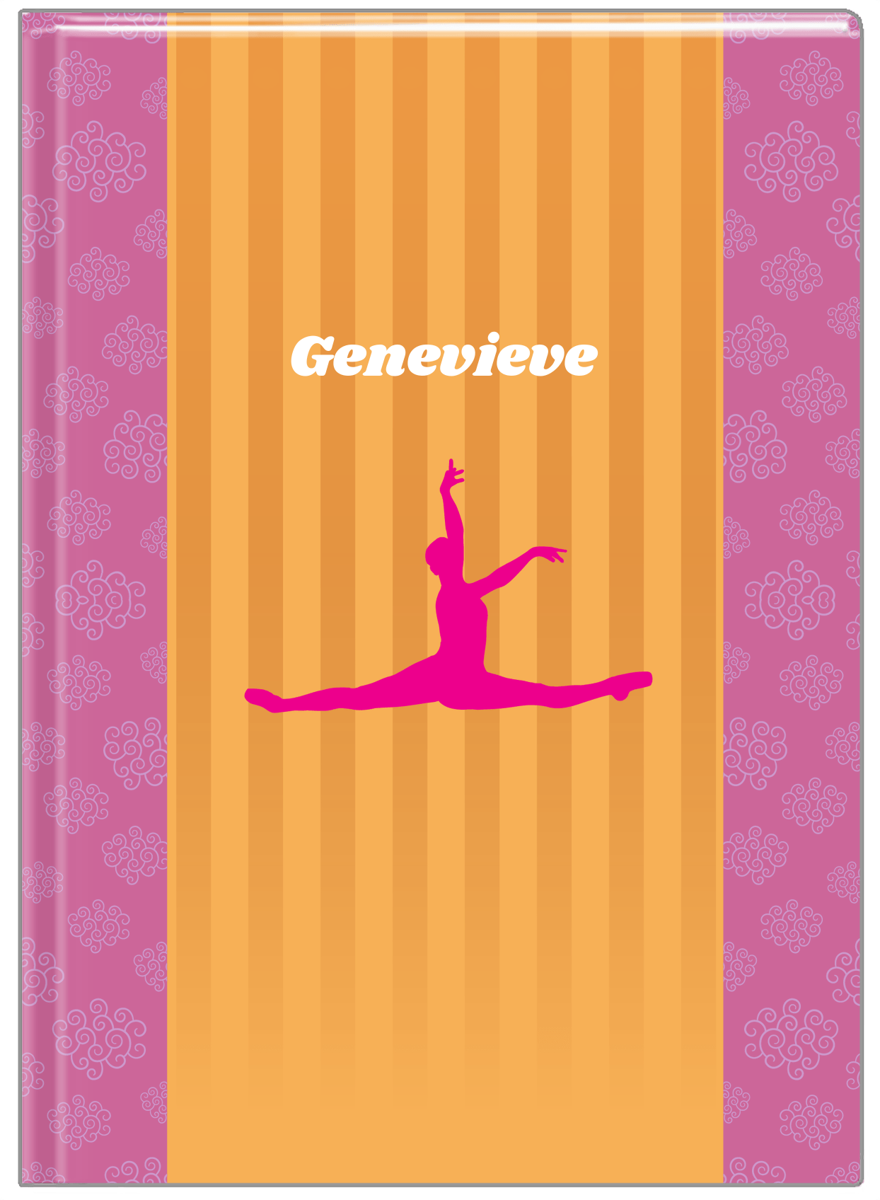 Personalized Ballerina Journal X - Silhouette XI - Front View