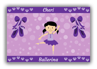 Thumbnail for Personalized Ballerina Canvas Wrap & Photo Print VIII - Hearts Dance - Asian Ballerina - Front View