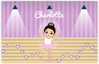 Thumbnail for Personalized Ballerina Placemat I - Studio Hearts - Asian Ballerina -  View