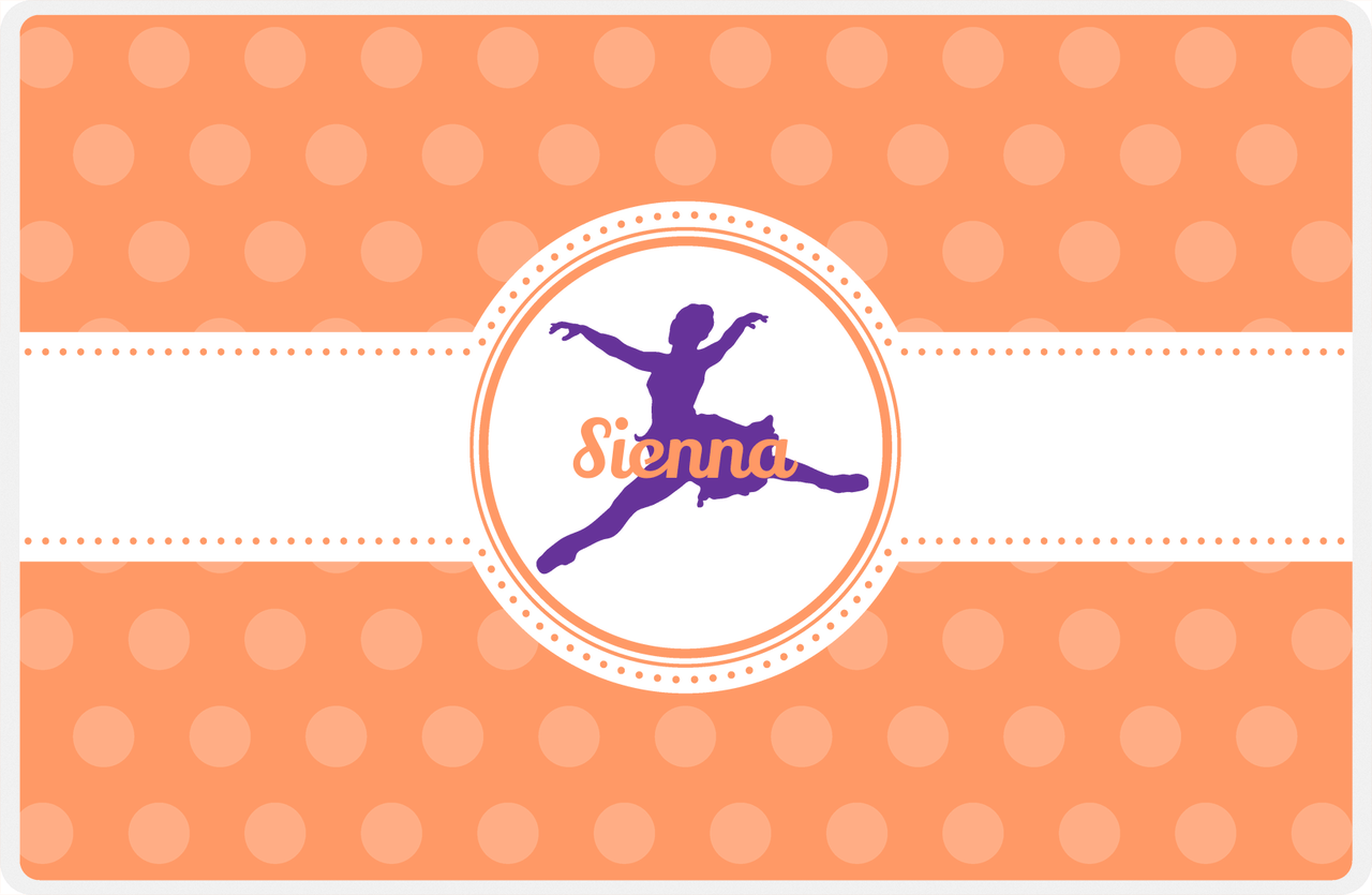 Personalized Ballerina Placemat IX - Silhouette IV -  View