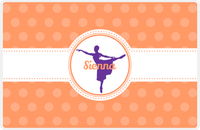 Thumbnail for Personalized Ballerina Placemat IX - Silhouette V -  View