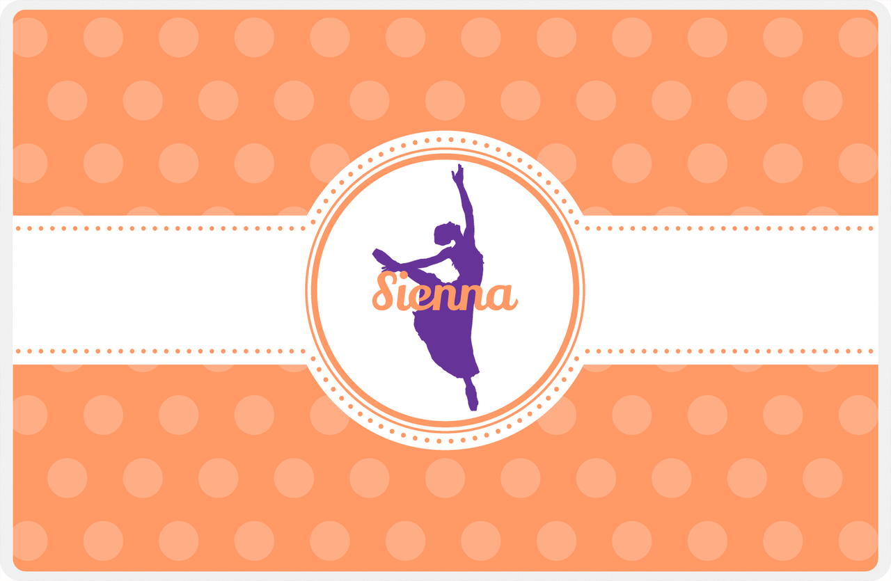 Personalized Ballerina Placemat IX - Silhouette VII -  View
