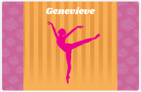 Thumbnail for Personalized Ballerina Placemat X - Silhouette X -  View