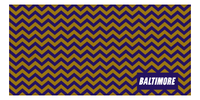Thumbnail for Personalized Baltimore Chevron Beach Towel - Front View