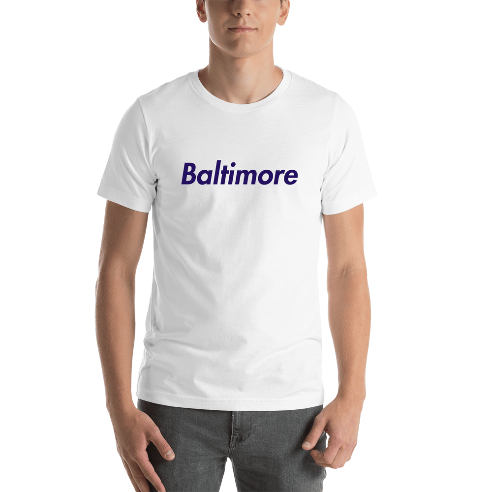 Personalized Baltimore T-Shirt - White - Shirt View