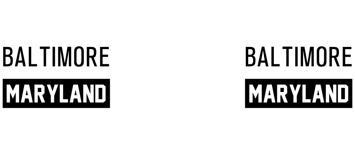 Personalized Baltimore Maryland Water Bottle (30 oz) - Graphic View