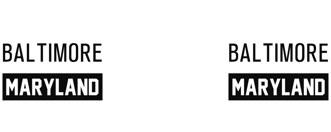 Personalized Baltimore Maryland Water Bottle (30 oz) - Graphic View