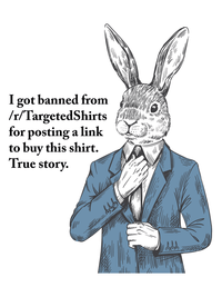 Thumbnail for Banned Rabbit T-Shirt - White - Decorate View