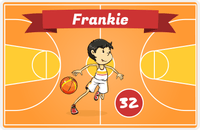 Thumbnail for Personalized Basketball Placemat VII - Fast Break - Black Hair Boy II -  View