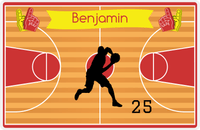 Thumbnail for Personalized Basketball Placemat XIII - Boy Silhouette VI -  View