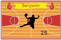 Thumbnail for Personalized Basketball Placemat XIII - Boy Silhouette IX -  View