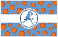 Thumbnail for Personalized Basketball Placemat XIV - Ribbon with Silhouette VI -  View