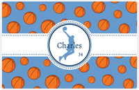Thumbnail for Personalized Basketball Placemat XIV - Ribbon with Silhouette VIII -  View