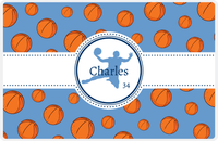 Thumbnail for Personalized Basketball Placemat XIV - Ribbon with Silhouette IX -  View