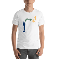 Thumbnail for Personalized Basketball T-Shirt - White - Jump Shot - Shirt View