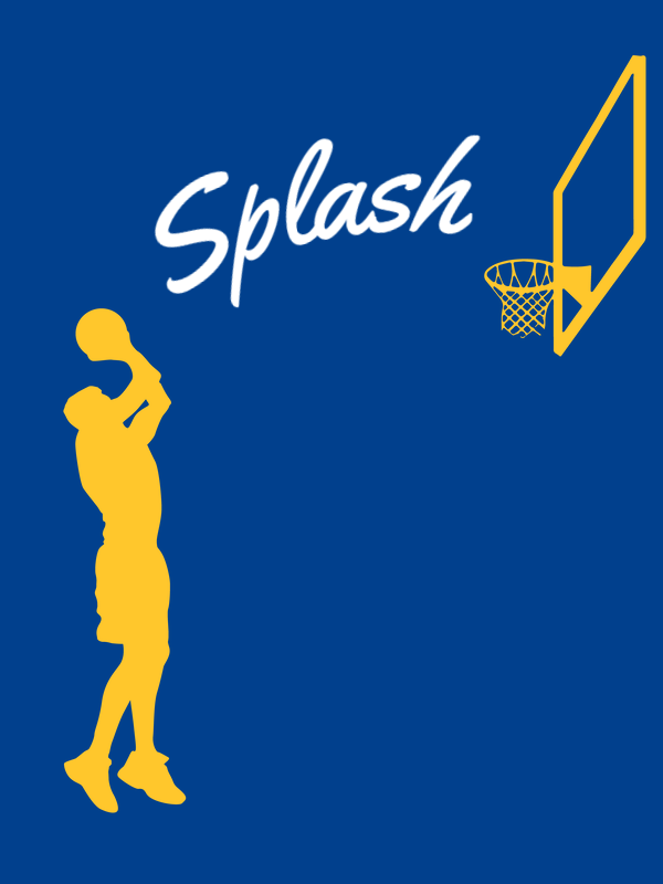 Personalized Basketball T-Shirt - Blue - Jump Shot - Decorate View