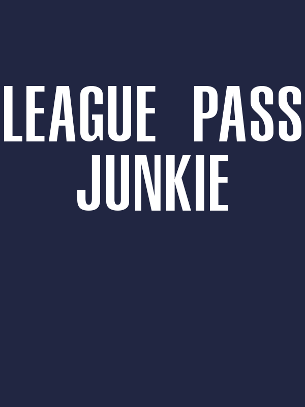 Basketball League Pass Junkie T-Shirt - Navy Blue - Decorate View