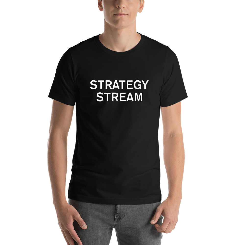 Basketball Strategy Stream T-Shirt - Black - Shirt View