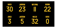 Thumbnail for Personalized Basketball Team Beach Towel - Oakland San Fran Black - Front View