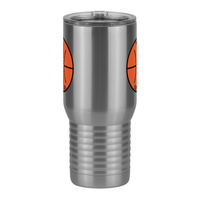 Thumbnail for Personalized Basketball Travel Coffee Mug Tumbler with Handle (20 oz) - Front View