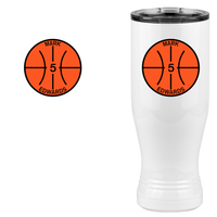 Thumbnail for Personalized Basketball Pilsner Tumbler (20 oz) - Design View