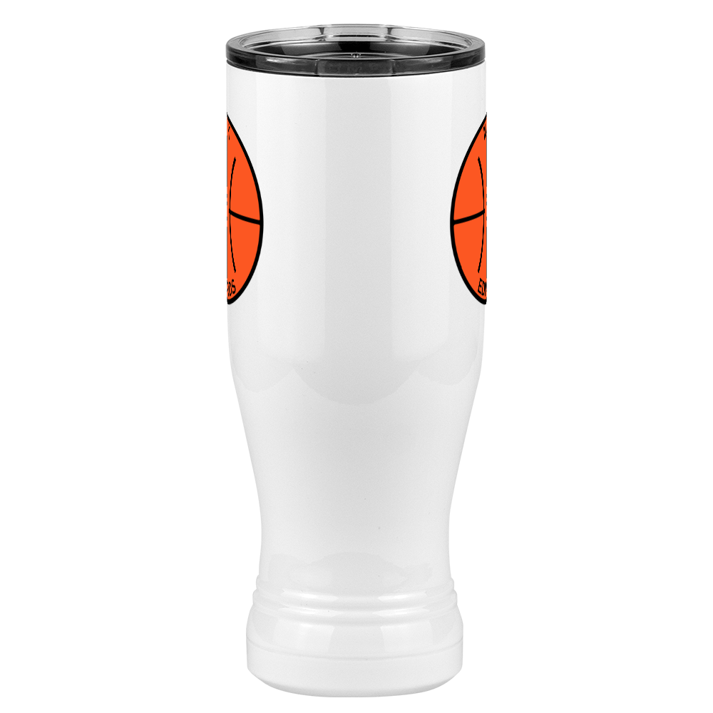 Personalized Basketball Pilsner Tumbler (20 oz) - Front View