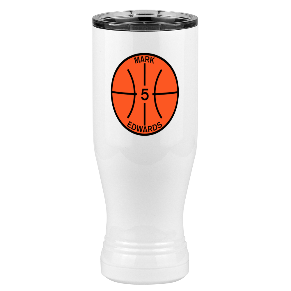 Personalized Basketball Pilsner Tumbler (20 oz) - Left View
