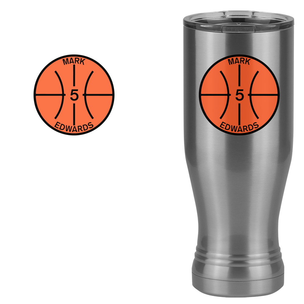 Personalized Basketball Pilsner Tumbler (20 oz) - Design View
