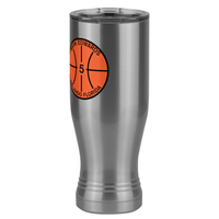 Thumbnail for Personalized Basketball Pilsner Tumbler (20 oz) - Front Left View