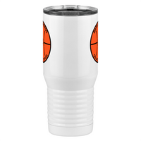 Thumbnail for Personalized Basketball Tall Travel Tumbler (20 oz) - Front View