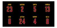 Thumbnail for Personalized Basketball Beach Towel - Cleveland Black - Front View