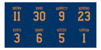 Thumbnail for Personalized Basketball Team Beach Towel - New York Navy Blue - Front View