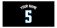 Thumbnail for Personalized Basketball Beach Towel - Orlando Black - Front View