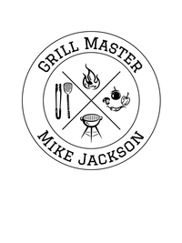 Thumbnail for Personalized BBQ Grill Master T-Shirt - White - Decorate View