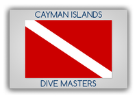 Thumbnail for Personalized Beach Canvas Wrap & Photo Print II - Dive Flag - Grey Background - Front View