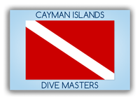 Thumbnail for Personalized Beach Canvas Wrap & Photo Print II - Dive Flag - Blue Background - Front View