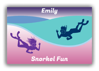 Thumbnail for Personalized Beach Canvas Wrap & Photo Print XVIII - Snorkel Fun - Front View