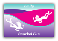 Thumbnail for Personalized Beach Canvas Wrap & Photo Print XVIII - Snorkel Fun - Front View