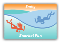 Thumbnail for Personalized Beach Canvas Wrap & Photo Print XVIII - Snorkel Fun - Front View