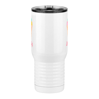 Thumbnail for Personalized Beach Fun Travel Coffee Mug Tumbler with Handle (20 oz) - Ice Cream Cone - Front View