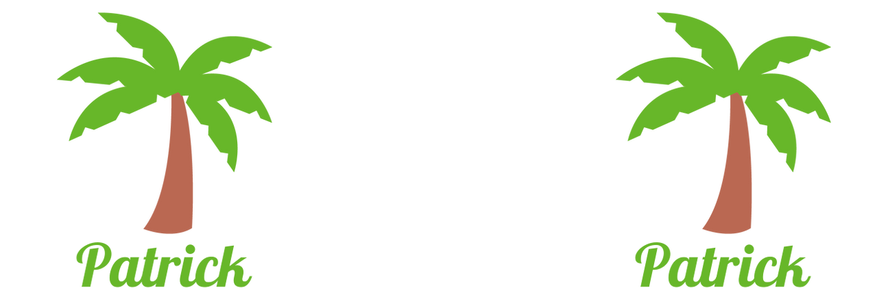 Personalized Beach Fun Travel Coffee Mug Tumbler with Handle (20 oz) - Palm Tree - Graphic View