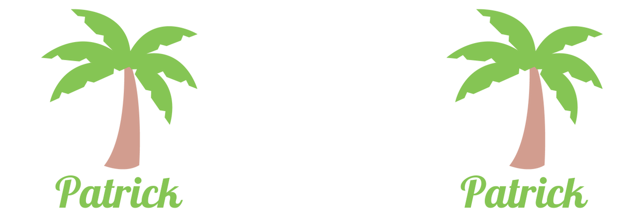 Personalized Beach Fun Travel Coffee Mug Tumbler with Handle (20 oz) - Palm Tree - Graphic View