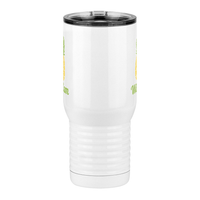 Thumbnail for Personalized Beach Fun Travel Coffee Mug Tumbler with Handle (20 oz) - Pineapple - Front View