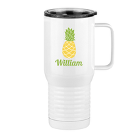 Thumbnail for Personalized Beach Fun Travel Coffee Mug Tumbler with Handle (20 oz) - Pineapple - Right View